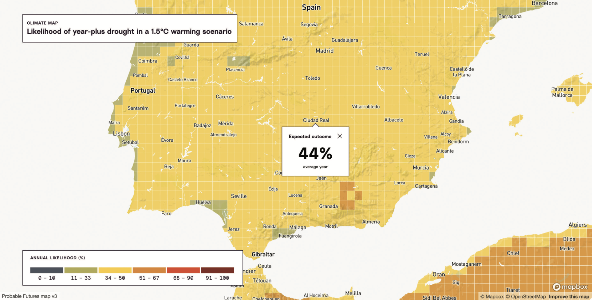 Southern Spain Map